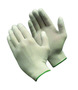 Protective Industrial Products Medium CleanTeam® 13 Gauge White Polyurethane Fingertips Coated Work Gloves With White Nylon Liner And Knit Wrist