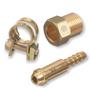 RADNOR™ 5/8" - 18 B Brass Inert Gas Hose Nut/Nipple