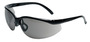 RADNOR™ Motion Black Safety Glasses With Gray Anti-Fog/Anti-Scratch Lens