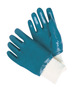 RADNOR™ Large Blue Nitrile Fully Coated Work Gloves With Natural Jersey Liner And Knit Wrist