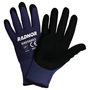 RADNOR™ Medium 15 Gauge Nitrile/Micro-Foam Palm And Finger Coated Work Gloves With Nylon Liner And Knit Wrist
