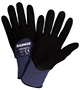 RADNOR™ Large 15 Gauge Nitrile And Micro-Foam Palm, Finger And Knuckles Coated Work Gloves With Nylon Liner And Knit Wrist