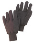 RADNOR™ Brown Women's Standard Weight Polyester/Cotton General Purpose Gloves Knit Wrist