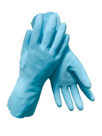 RADNOR™ Medium Blue Flock Lined 16 mil Unsupported Latex