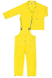MCR Safety® X-Large Yellow Wizard .28 mm Nylon/PVC Suit