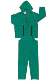 MCR Safety® 2X Green Dominator .42 mm Polyester/PVC Suit