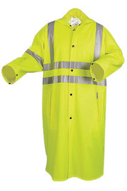 MCR Safety® 2X Hi-Viz Green 49" Luminator™ .40 mm Cotton/Polyester/Polyurethane Jacket