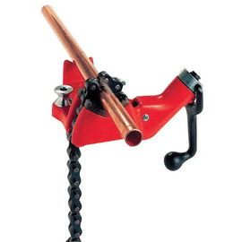 Ridgid® Model BC410 1/8" - 4" Pipe Cast Iron Top Screw Bench Chain Vise