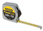 Stanley® PowerLock® 1/2" X 12' Silver And Yellow Tape Measure With Cast-Metal Case