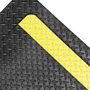 Superior Manufacturing 3' X 12' Black With Yellow Edge Rubber NoTrax® Dura Trax® Grande™ Anti-Fatigue Floor Mat
