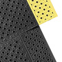 Superior Manufacturing 30" X 48" Black And Yellow PVC NoTrax® Cushion-Lok™ Anti Fatigue Floor Mat