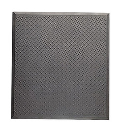 Superior Manufacturing 3' X 31" Black Rubber NoTrax® Cushion-Tred™ Anti Fatigue Floor Mat