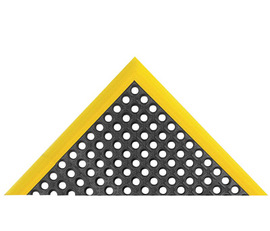 Superior Manufacturing 38" X 124" Black And Yellow Rubber Safety Stance® NoTrax® Anti Fatigue Floor Mat