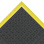 Superior Manufacturing 3' X 3' Black Nitrile Rubber NoTrax® Cushion-Ease® Anti Fatigue Floor Mat
