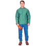 Stanco Safety Products™ Small Green Cotton Flame Resistant Jacket With Snap Closure