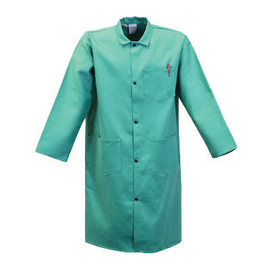 Stanco Safety Products™ X-Large Green Cotton Flame Resistant Jacket With Front Snap Closure