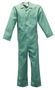 Stanco Safety Products™ 6X Green Cotton Flame Resistant Coveralls With Front Zipper Closure