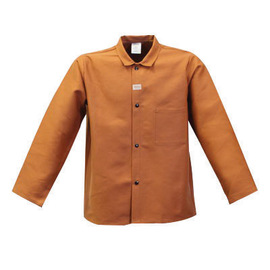 Stanco Safety Products™ 3X Brown Cotton Flame Resistant Jacket With Snap Closure