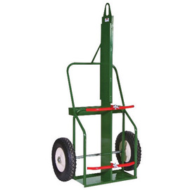 Sumner Manufacturing Company 1 Cylinder Cart With Flat Free Wheels And Curved Handle