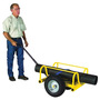 Sumner Manufacturing Company Material Carrier With Tubed Wheels And Curved Rubber Handle