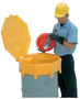 UltraTech 29" X 11" Global Ultra-Drum Funnel® Yellow Polyethylene