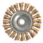 Weiler® 4" X 5/8" - 11 Bronze Knot Wire Wheel Brush