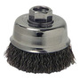Weiler® 3" X 5/8" - 11 Mighty-Mite™ Steel Crimped Wire Cup Brush