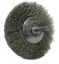Weiler® 3" X 1/4" Stainless Steel Crimped Wire Concave Wheel Brush