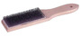Weiler® 4" Steel Scratch Brush With Hardwood Handle Handle