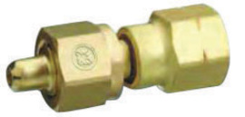 Western CGA-350 X CGA-580 Brass Cylinder To Regulator Adapter