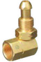 Western 90° CGA-510 X CGA-510 Brass Cylinder To Regulator Adapter