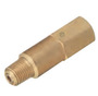 Western 1/4" NPT Female Inlet X Male Outlet Brass 3000 psig Heavy Duty Inline Check Valve (For High Pressure Pigtail Assemblies)