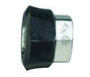 Western DISS 1120 - A 3/4" - 16 UNF Chrome Plated Brass 200 psi Hand Tight Nut With Black Plastic Collar