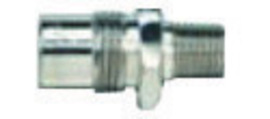 Western 1/4" NPT Male DISS 1120 - A 3/4" - 16 UNF Chrome Plated Brass 200 psi Body Adapter