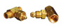 Western CGA-320 Female RH Brass 3000 psig Manifold Coupler Tee With Without Check Valve