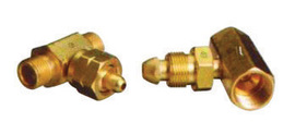 Western CGA-350 Female LH Brass 3000 psig Manifold Coupler Tee With Check Valve