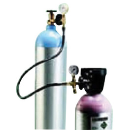 Western West Winds CGA-580 Helium Synflex And Brass 1 Supply 1 Fill Portable Transfiller Assembly With 36" Hose