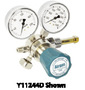 Airgas® Single Stage Brass 0-50 psi Analytical Cylinder Regulator CGA-580 With Needle Outlet