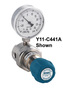 Airgas® Model C441C Stainless Steel High Purity Single Stage Line Regulator With 1/4" FNPT Connection And Threadless Seat