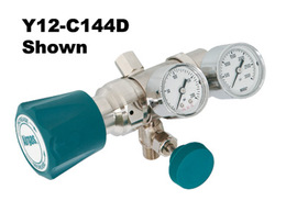 Airgas® Model C144A580 Brass Specialty High Purity Low Flow Two Stage Pressure Regulator With 1/4" FNPT Connection