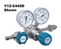 Airgas® Model C445B Stainless Steel High Purity Two Stage Pressure Regulator With 1/4" FNPT Connection And Threadless Seat