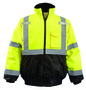 RADNOR™ Medium Hi-Viz Yellow And Black Oxford/Polyester Jacket/Coat