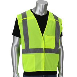 RADNOR™ Large - X-Large Hi-Viz Yellow Polyester Mesh Vest