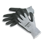 RADNOR™ Small 10 Gauge Dark Gray Latex Palm And Fingertip Coated Work Gloves With Gray Acrylic, Cotton And Polyester Liner And Knit Wrist