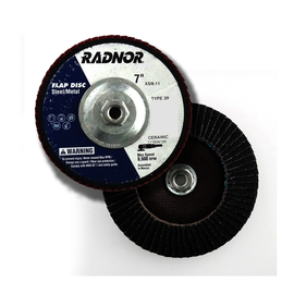RADNOR™ 7" X 5/8 - 11" 40 Grit Type 29 Flap Disc