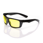 RADNOR™ Dynamo™ Black Safety Glasses With Amber Anti-Fog/Anti-Scratch Lens