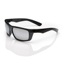 RADNOR™ Dynamo™ Black Safety Glasses With Gray Anti-Scratch/Mirrored Lens