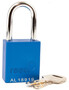Reece Safety Blue Anodized Aluminum Padlock (Keyed Differently)