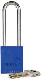 Reece Safety Blue Anodized Aluminum Padlock (Keyed Differently)