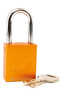 Reece Safety Yellow Anodized Aluminum Padlock (Keyed Differently)